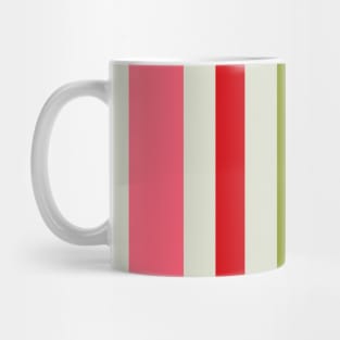 Christmas | Mix Madness | Horizontal | Banded | Striped | Chartreuse | Lint | Scarlet | Scarlet | Fall | 2020 | Designer | Alternating | Color | Trend | Simply Lanier Mug